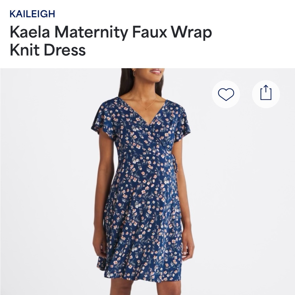 Maternity Faux Wrap Dress